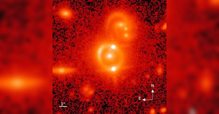 Quasarul dublu surprins in imagini