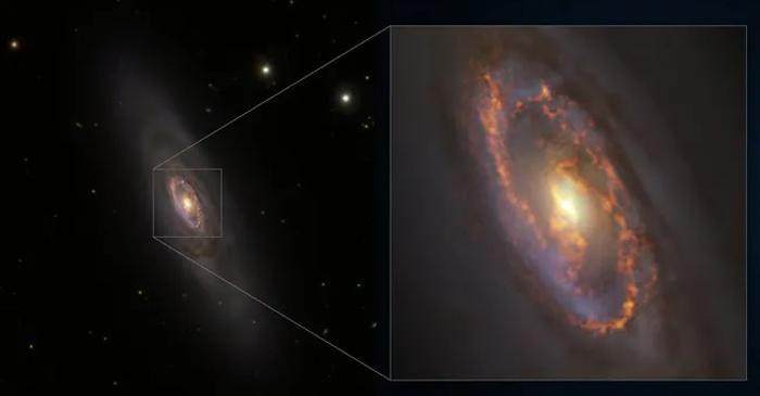 Galaxia NGC 1386 a născut mii de stele tinere într-un fenomen astronomic neașteptat