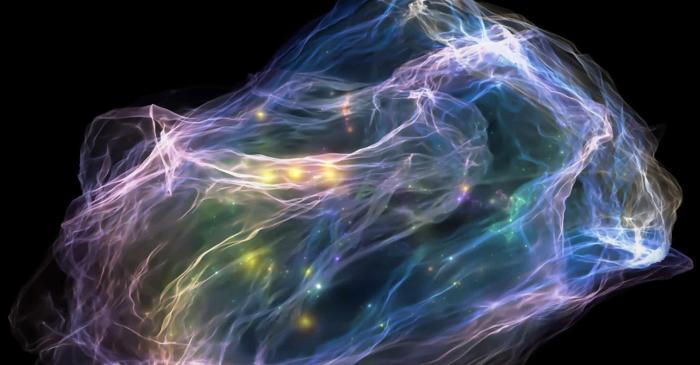 Un filament cosmic de 5,5 milioane de ani-lumină se rotește și influențează formarea galaxiilor