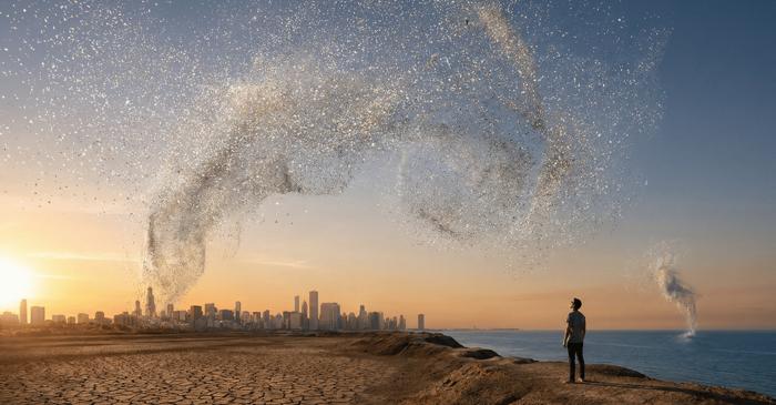 Câte particule de microplastic poluează, de fapt, atmosfera terestră?