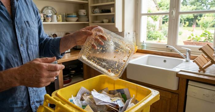 Resturile de mâncare din ambalaje trimit la incinerator tone de deșeuri reciclabile