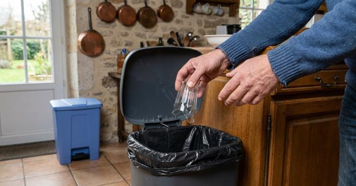 Un singur pahar spart aruncat la reciclat contaminează un întreg lot de sticlă