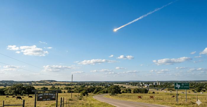 O meteoritã a perforat acoperișul unei case din Houston