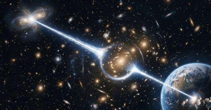 Un gigantesc faisceau de energie din spațiu a fost detectat în drum spre Pământ