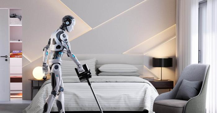 Un robot chinez face curat în camerele de hotel fără supraveghere umană