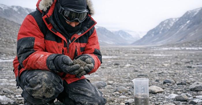 800 kg de sol antarctic, întoarse manual, au oferit confirmarea pe care o căutau