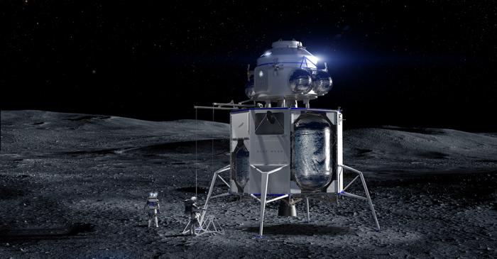 Sosirea unui prototip Blue Origin la NASA a schimbat dinamica cursei lunare